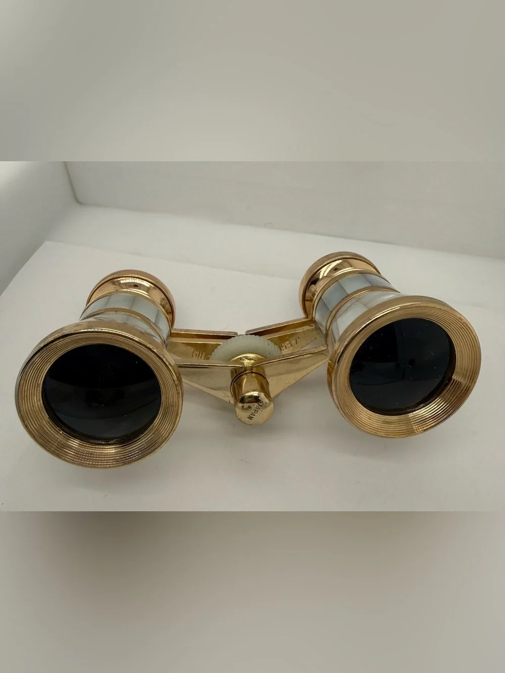 Vintage Tasco 3x Brass Mother of Pearl MOP Opera Glasses Boujee Spy Binoculars